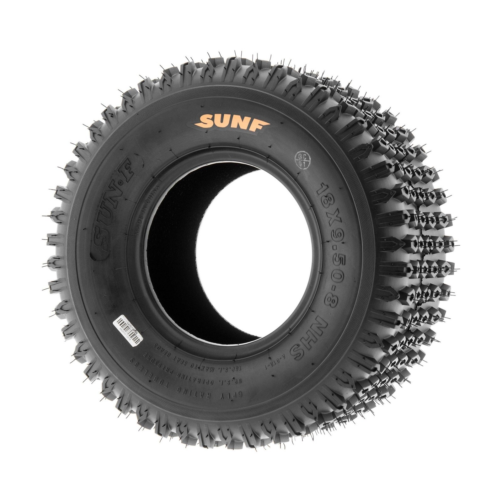Set of 2 SunF A012 XC Sport-Racing ATV/UTV Off-Road Tires 18×9.5-8, 6PR, Knob…
