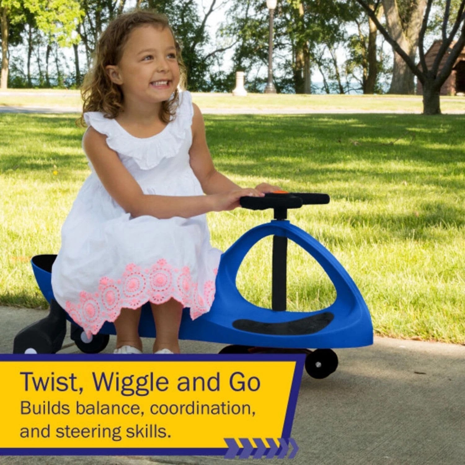 Wiggle Car – Ride on Toy for Ages 3 and Up – Toddler Ride on Toys with no Bat…