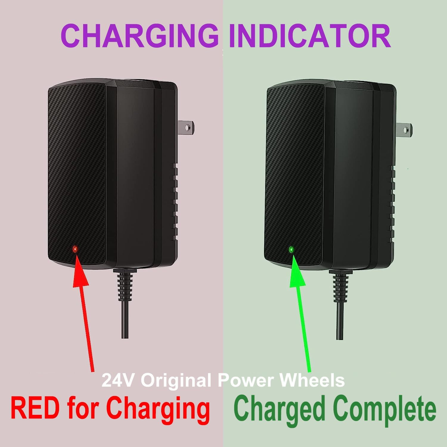 24V Charger for Kids Ride on Car Toys 24 Volt Battery Charger Wrangler SUV Kid T