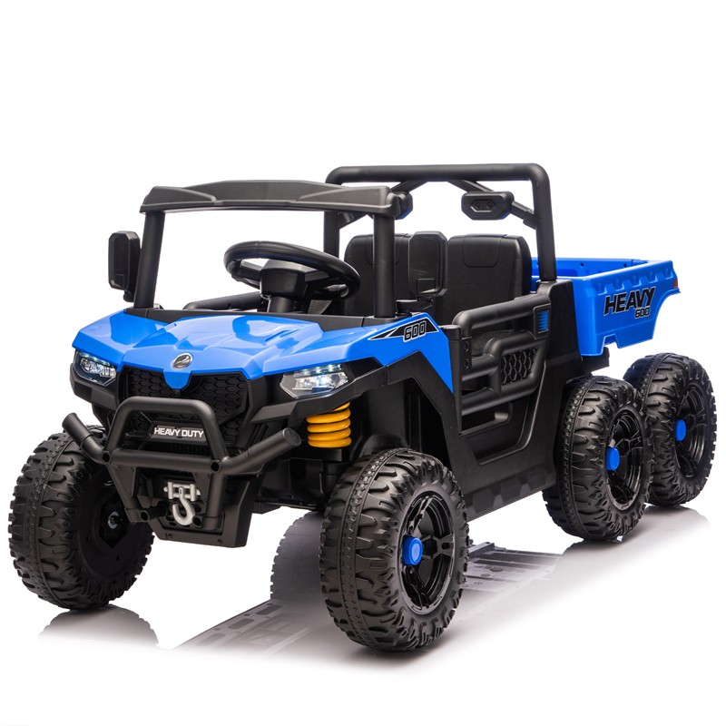 12/24V Kids Ride On Toy 6-wheel Electric Truck W/ Parents Control for Aged 3-5