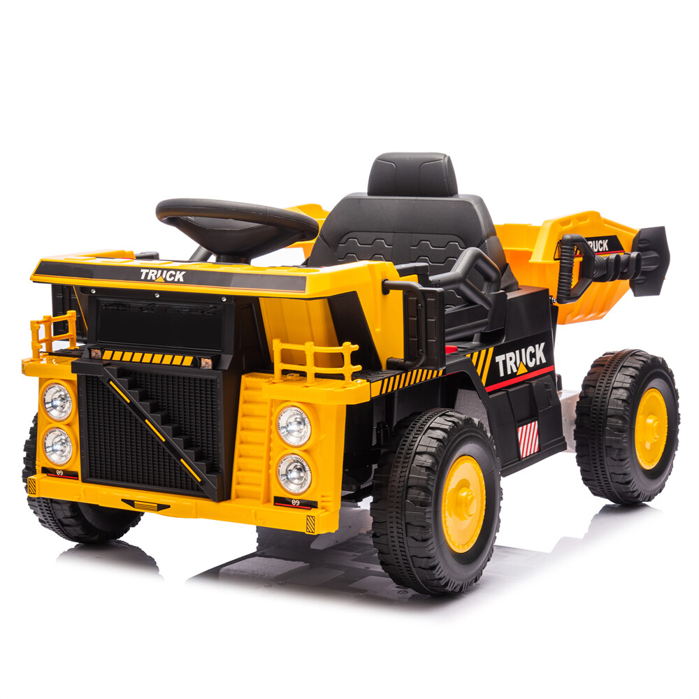12V Kids Ride On Dump Truck W/ Remote Control 1.24-3.11MPH Kids Toy for Aged 3-5