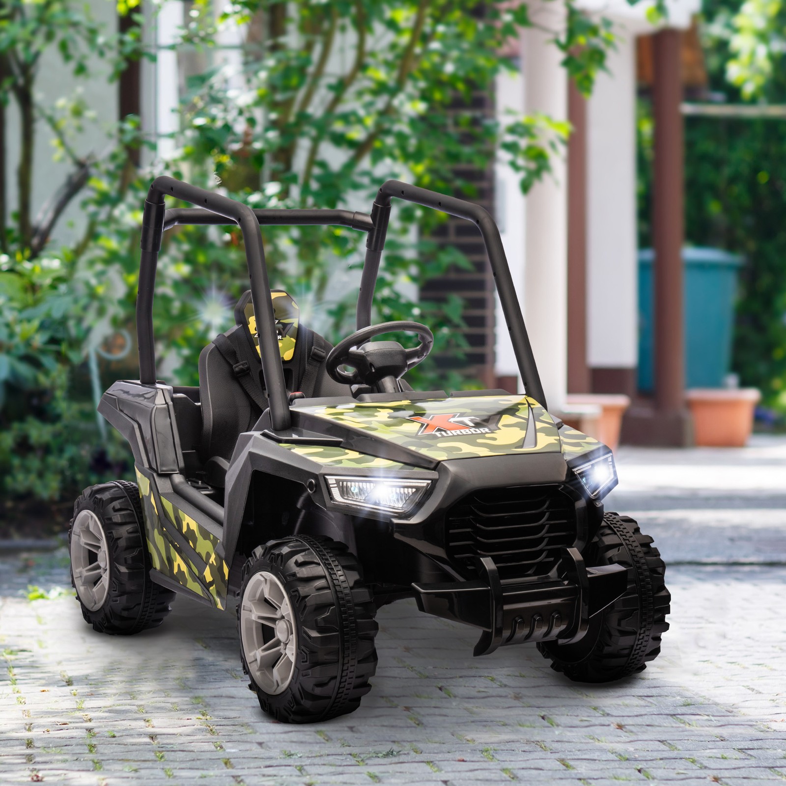 12V Kids Electric Car with Parent Remote Control, Spring Suspension