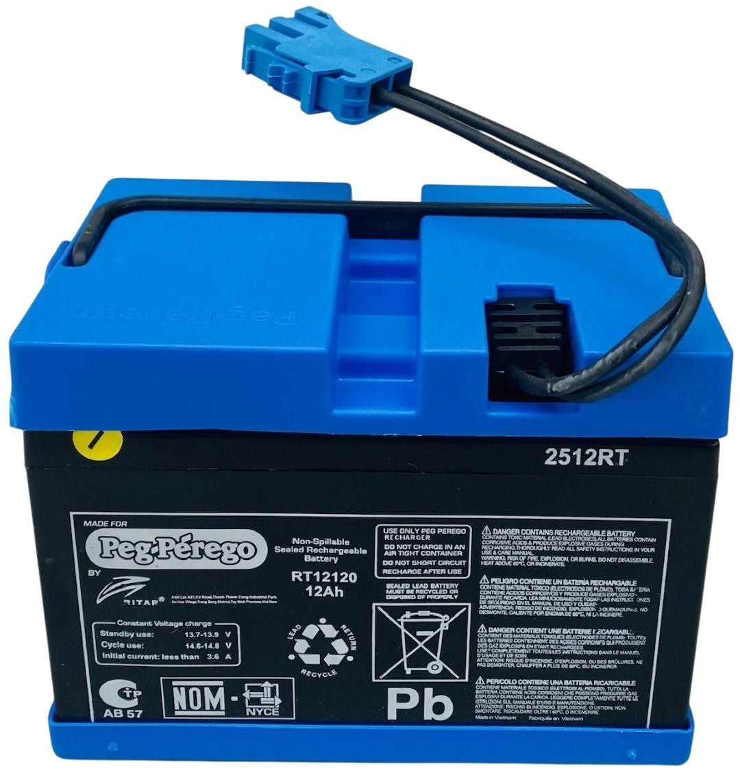 Genuine Peg-Perego 12V Battery | OEM #IAKB0501 | For 2-Speed Vehicles