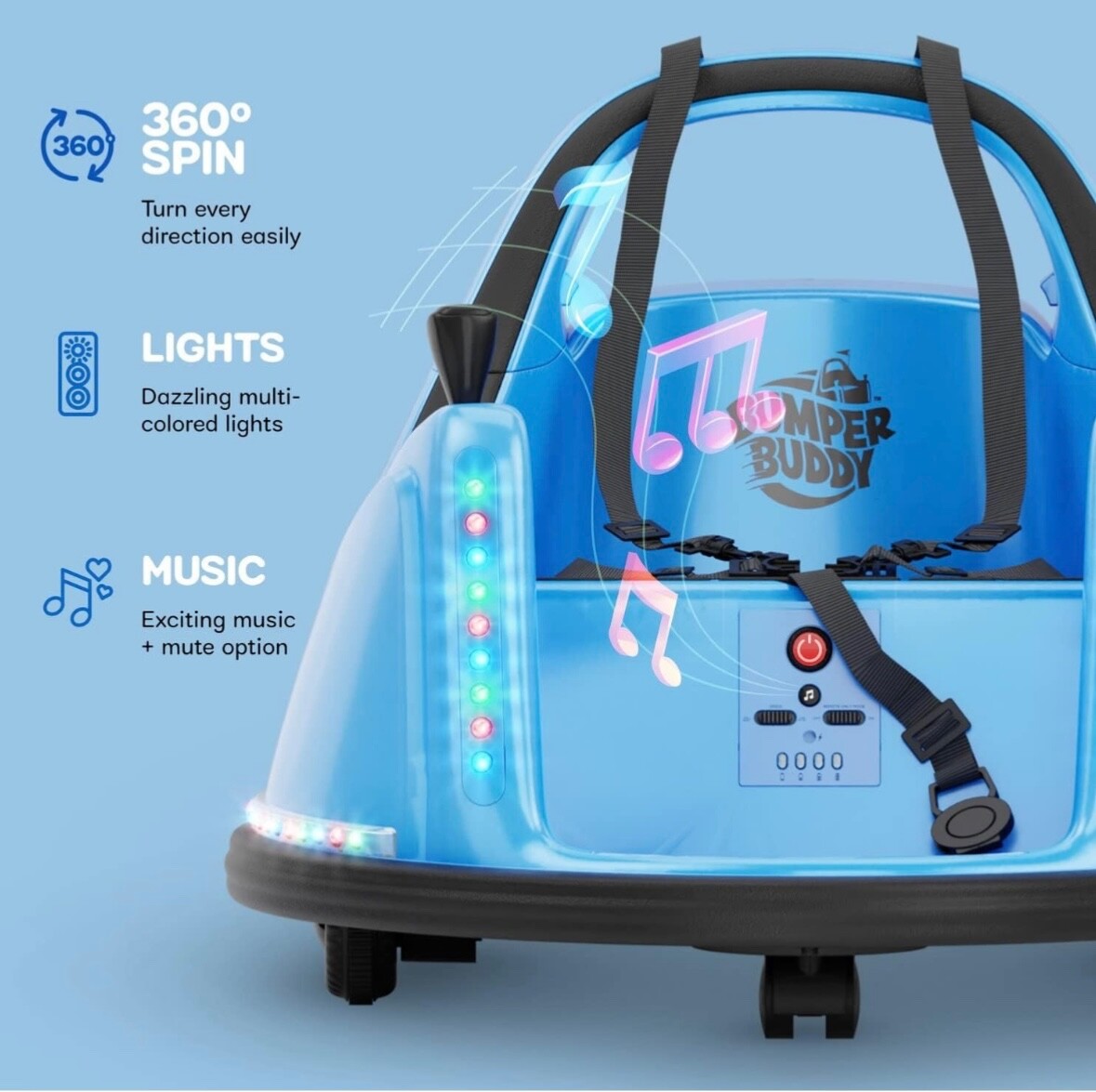 Bumper Buddy BB-001 Ride On Electric Bumper Car for Kids & Toddlers New Sealed