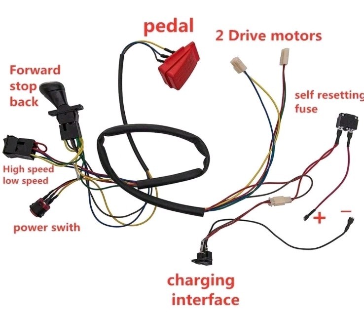 Children Electric Car DIY Accessories Wires,Self-Made Toy Car of Parts, for Elec