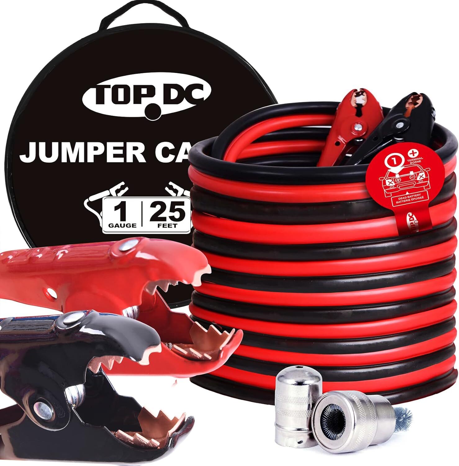 Jumper Cables for Car,SUV and Trucks Battery,Heavy Duty Automotive Booster Cable