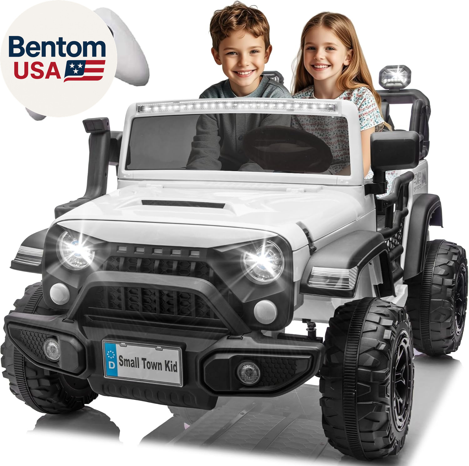 24V Ride on Toys for Big Kids, 2 Seater Ride on Cars with Remote Control, 400W M