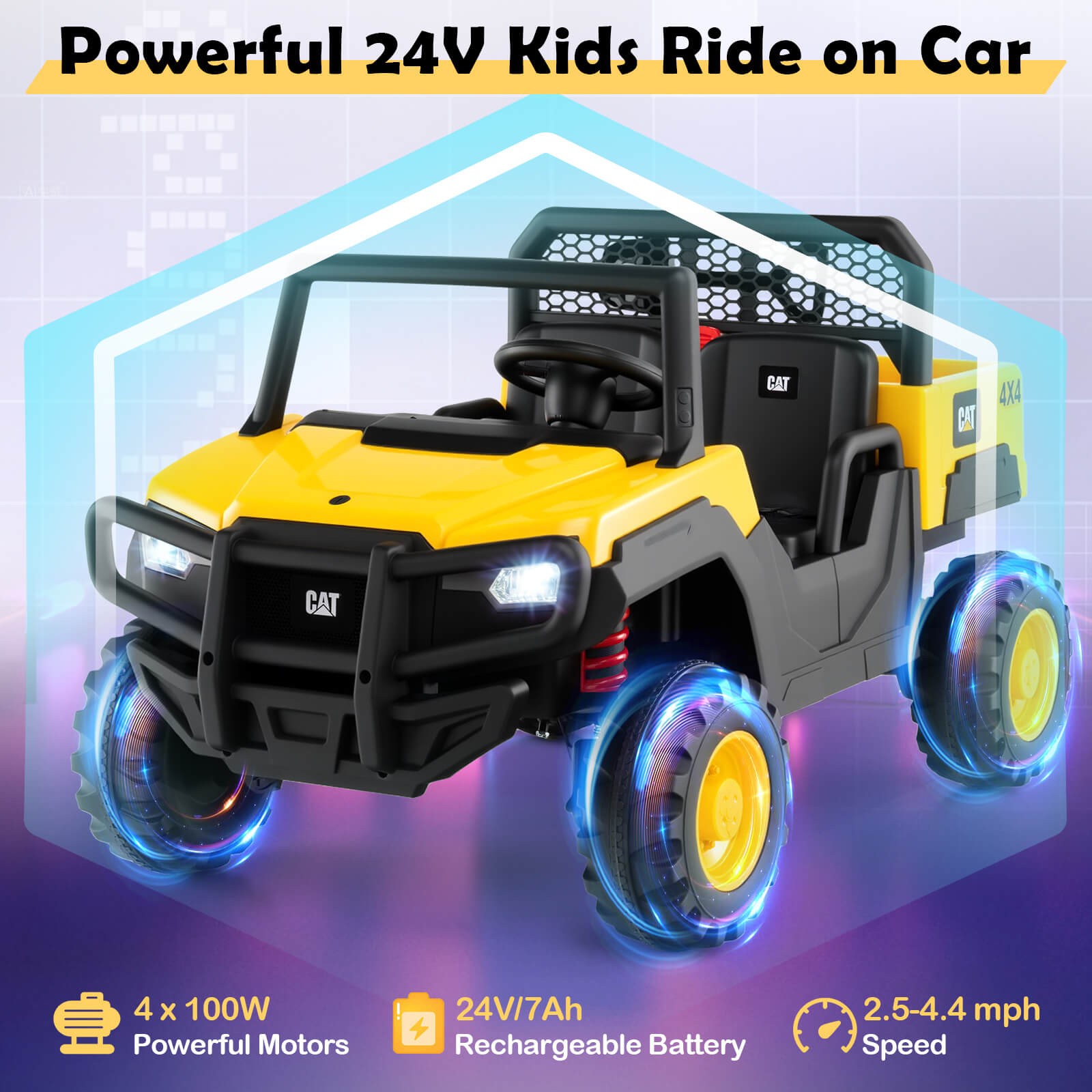 24V Ride On Dump Truck w/Remote Control, Dump Bed, Shovel, Music, Soft Start