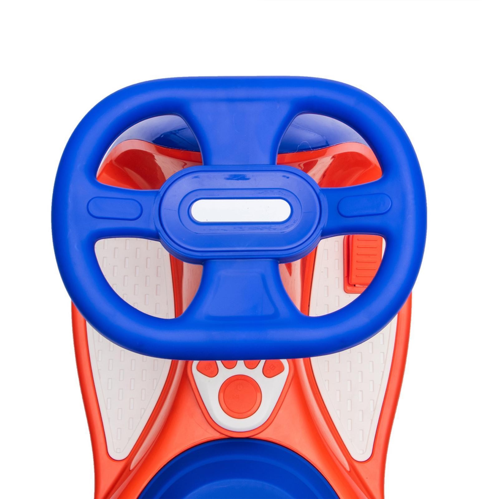 Triangular Stability Frame Kids Bike Electric Wiggle Car PU Wheels with LED