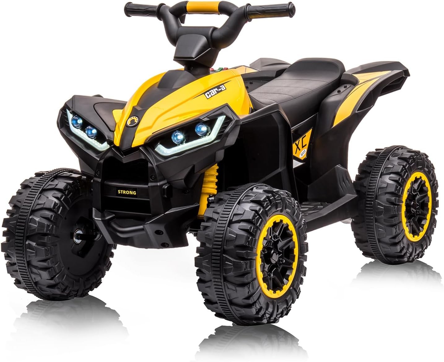 Kids 12V Electric Ride On ATV 4-Wheeler Toy Car with Music & Foot Pedal Quad