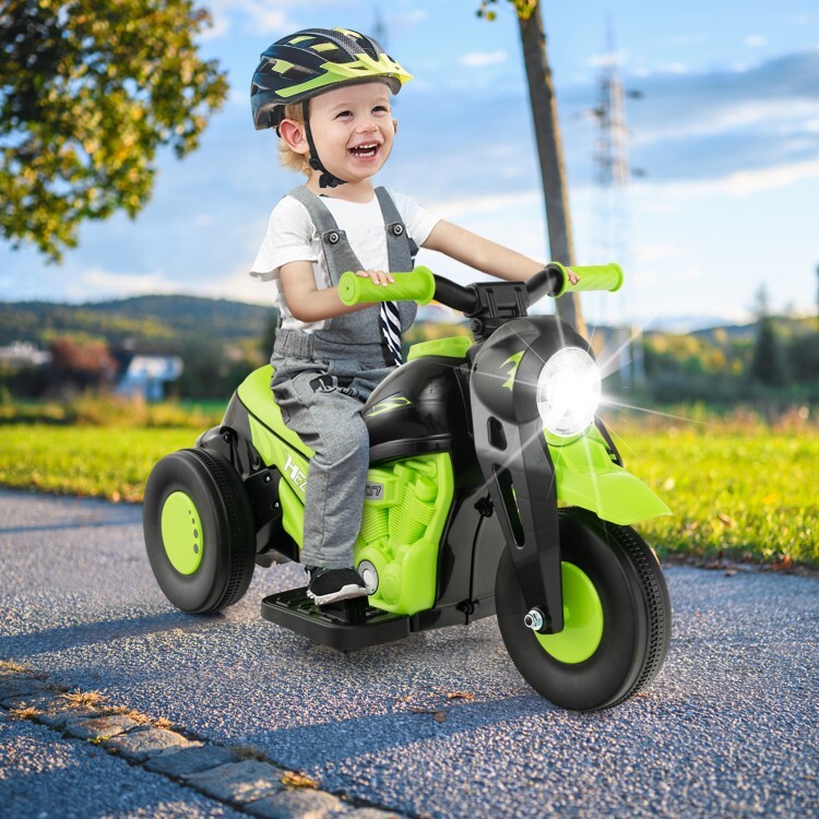6V Battery Kids Ride on Electric Motorcycle Gift Kids w/Bubble Maker and Music