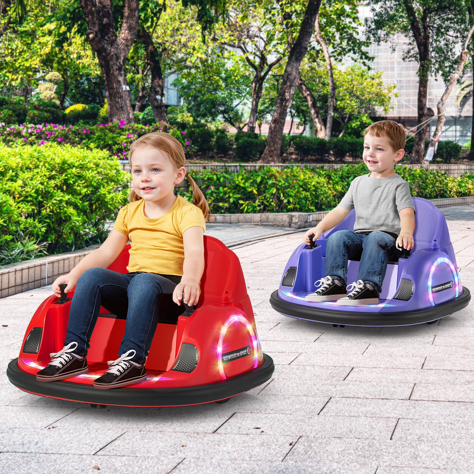 12V Electric 360° Spin Car Toy Ride on Bumper Car for Toddlers w/ Remote Control