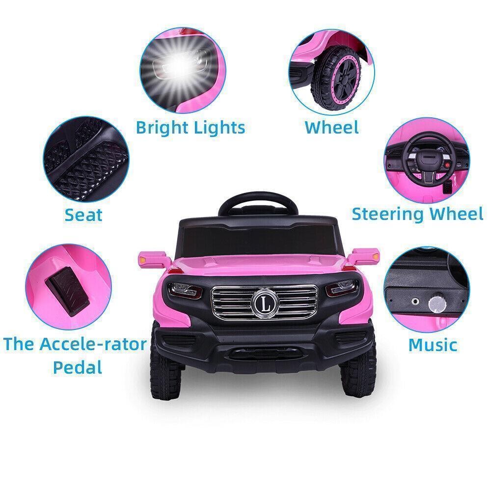 Adjustable Seat Belt Kids Ride on Car Toys Gift Electric Power 4 Wheels Remote