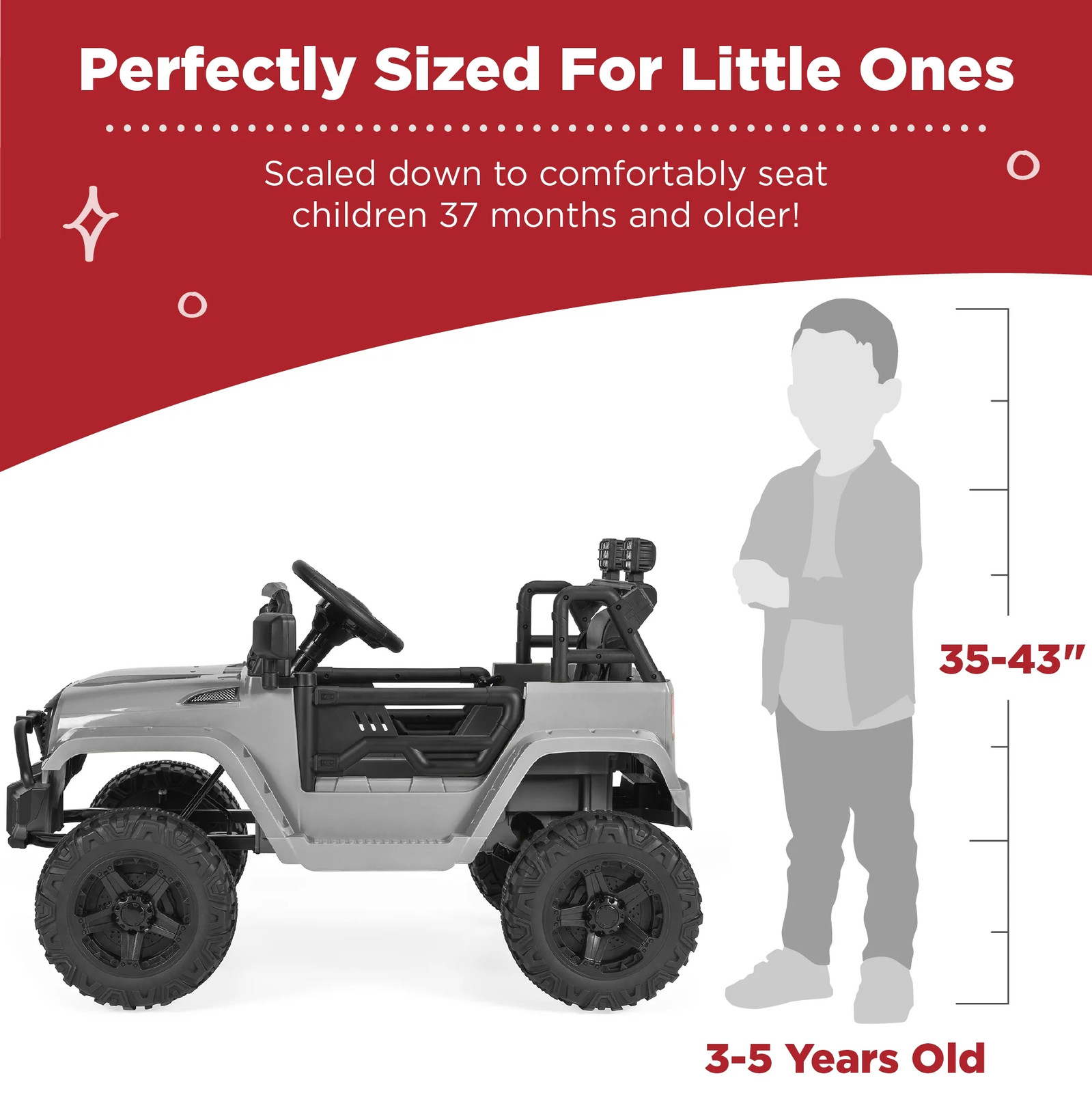 12V Kids Ride on Truck Car W/ Parent Remote Control, Spring Suspension, LED Ligh