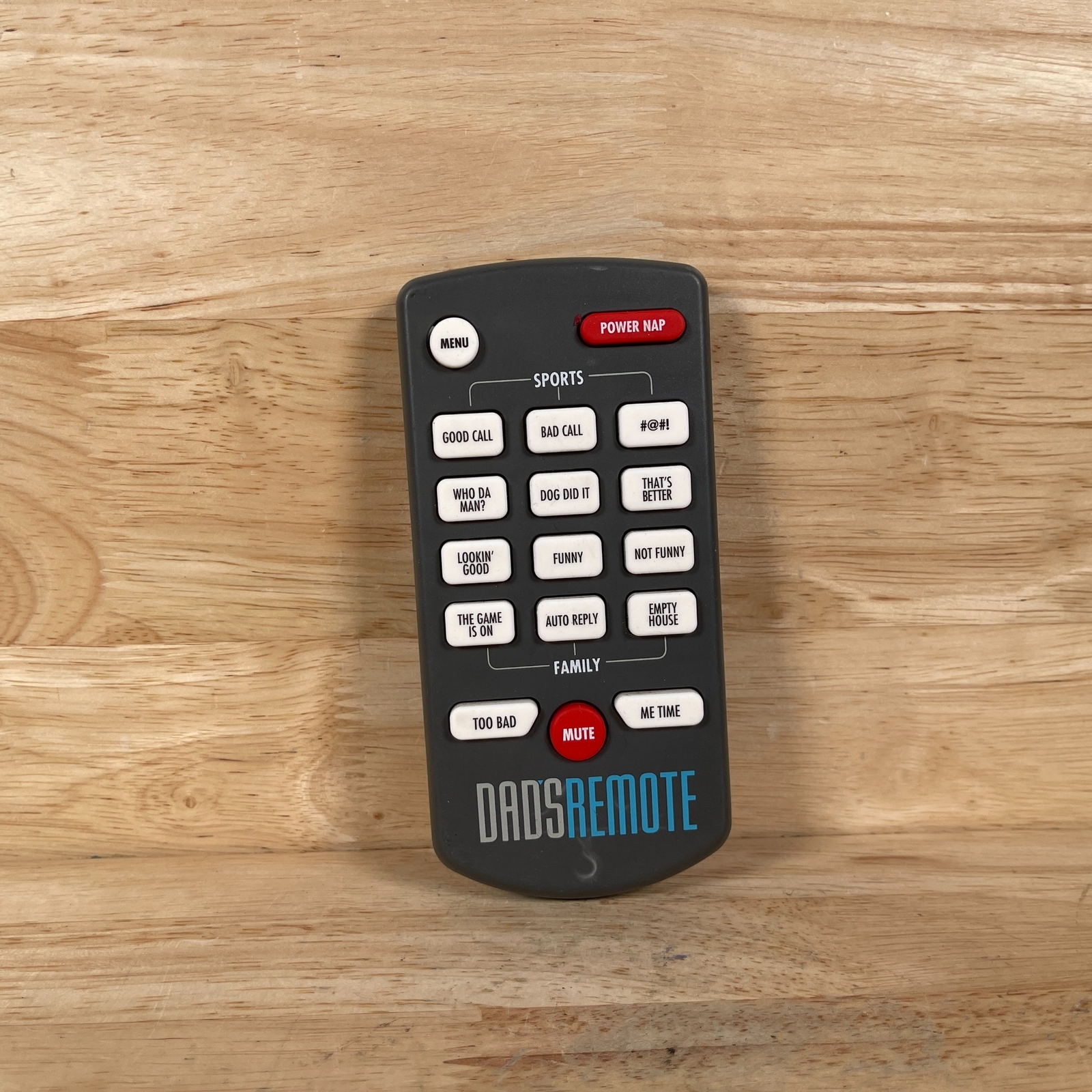 Hallmark FEB14 Black Wireless Handheld Built-In 18 Sounds Dad’s Remote Control