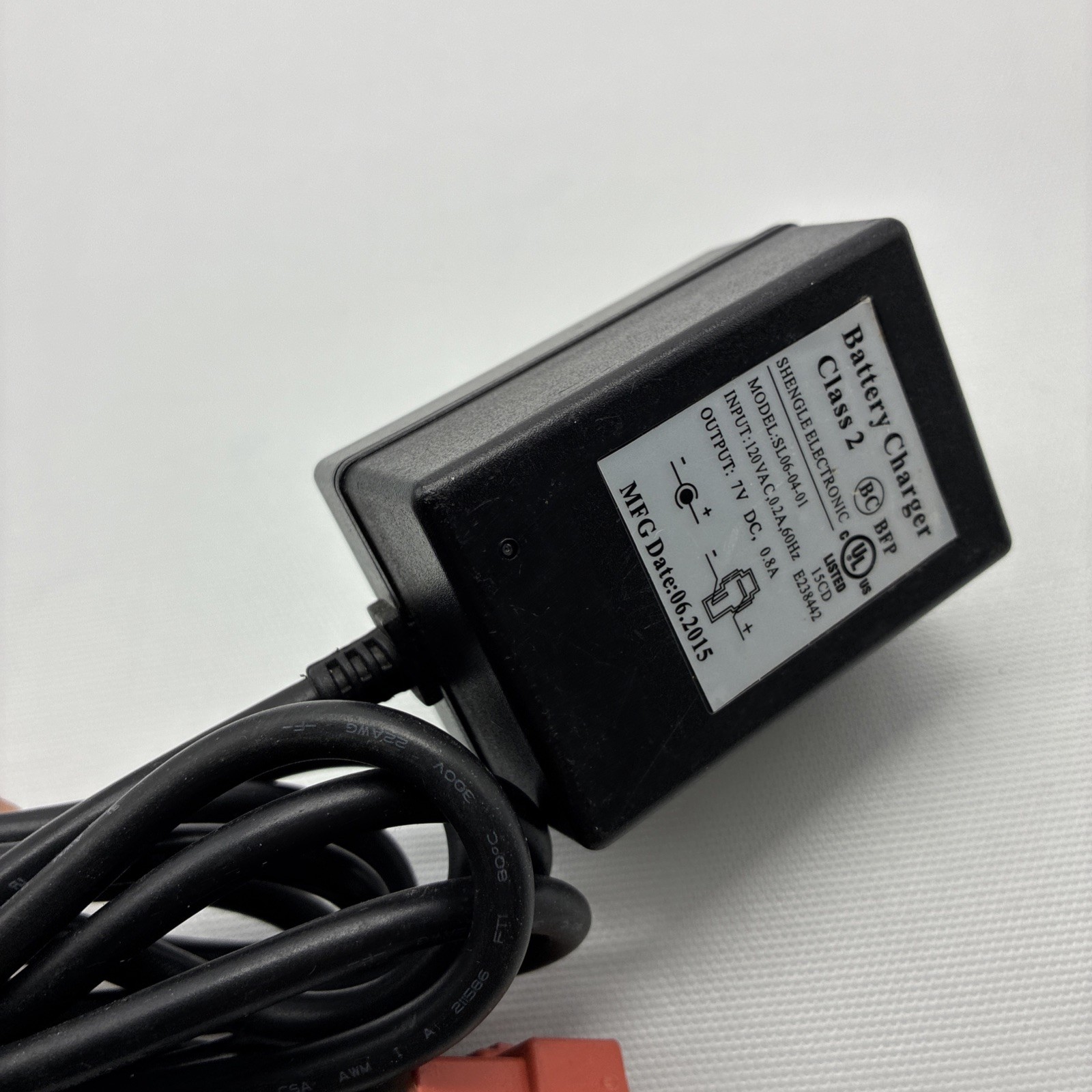 SHENGLE ELECTRONIC BATTERY CHARGER 7V KID TRAX MOTION TRENDS SL06-04-01