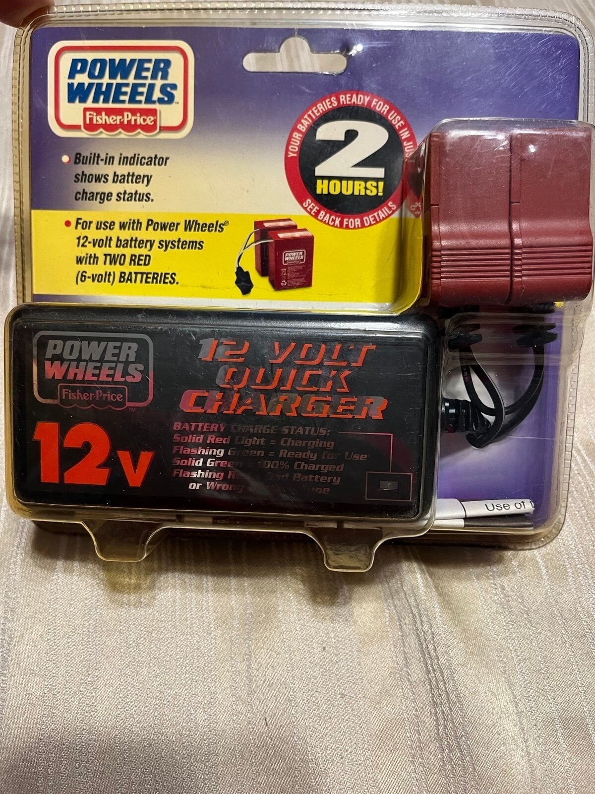 Fisher-Price Power WheelsQuick Charger 12 Volt BatteryMod: 00801-1429 12V 2.5A