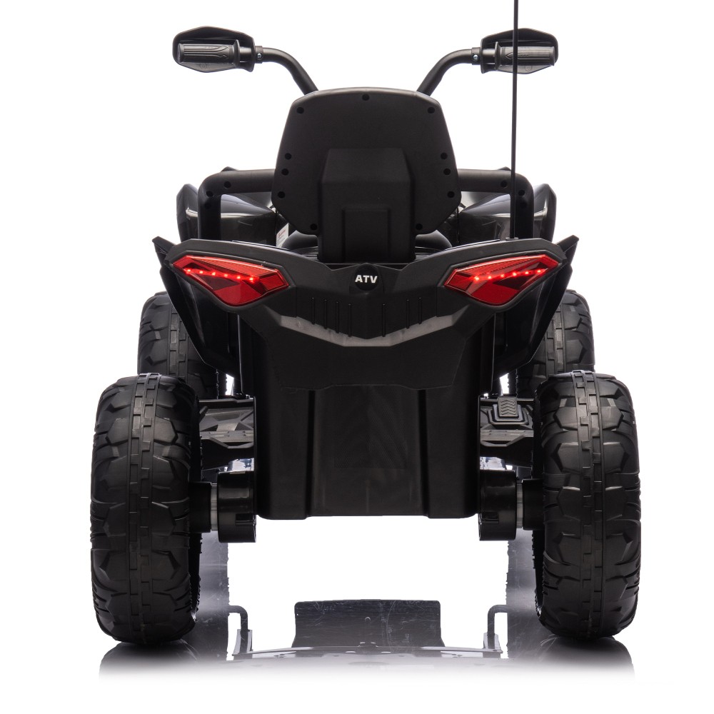 24V Kids Electric ATV with Parent Control Bluetooth Music Lights for Ages 3-12