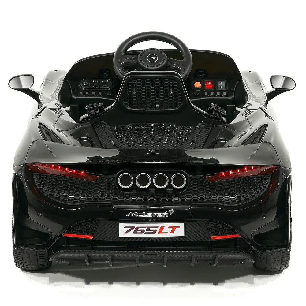 Licensed McLaren 765LT KIDS Ride On Sports Car 12V Rubber Tires Lights Music+ RC