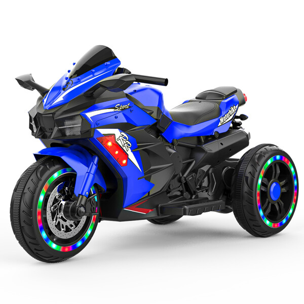 2025 Kids Ride On Dirt Bike 12V Electric Motorcycle 3 Wheels Light Music Xmas