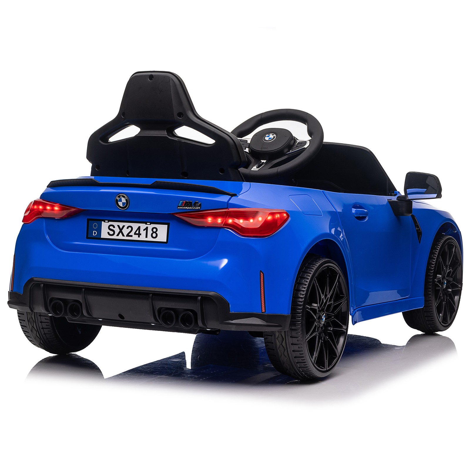 Licensed BMW M4 Electric Ride-On Car 12V W/Parents Remote Control for Kids
