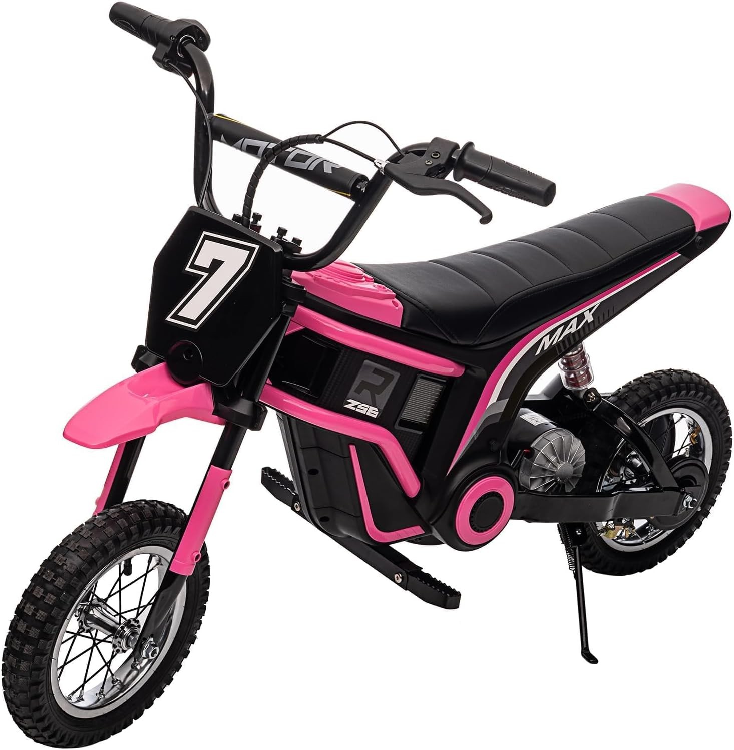 24V Off-Road Electric Motorcycle for Kids 8-14, Rear-Wheel Drive Dirt Bike
