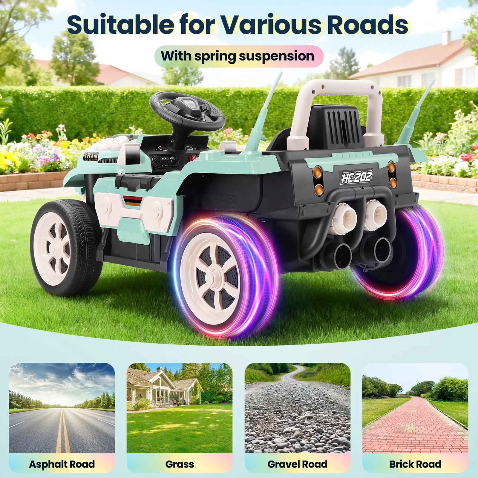 Ride on Train for Toddlers with Remote Control, Ride on Toys for Kids Ages 2-6,