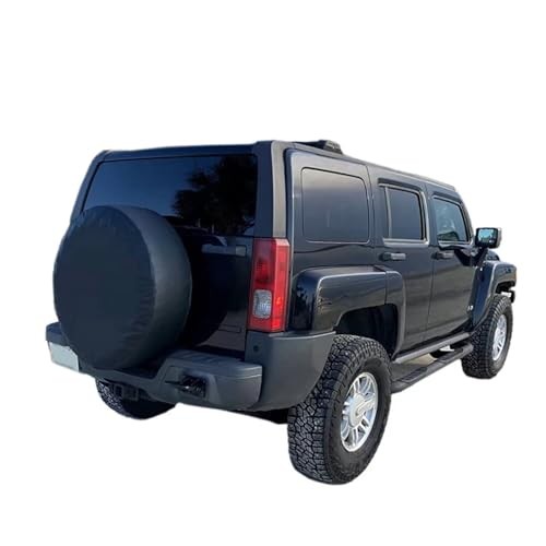 Black Spare Tire Cover, Spare Wheel Cover XL: 285/70R17, 265/70R17, 255/70R18