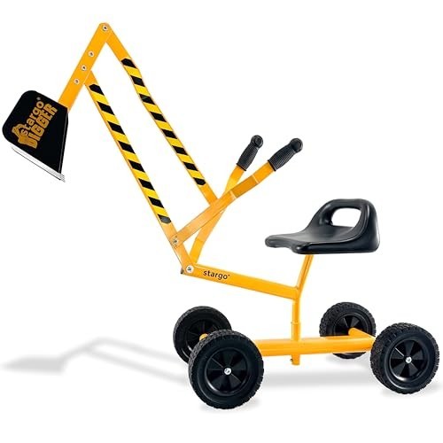 Stargo Kids Ride On Excavator Sand Digger with Rubber Wheels
