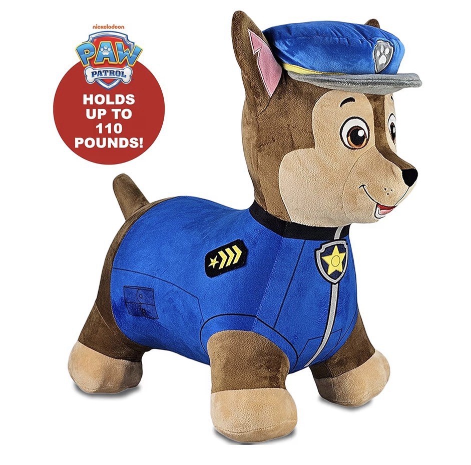 NEW! Paw Patrol CHASE Plush Ride On Bouncer Hopper Toy 18M- 3Y Nickelodeon 2025