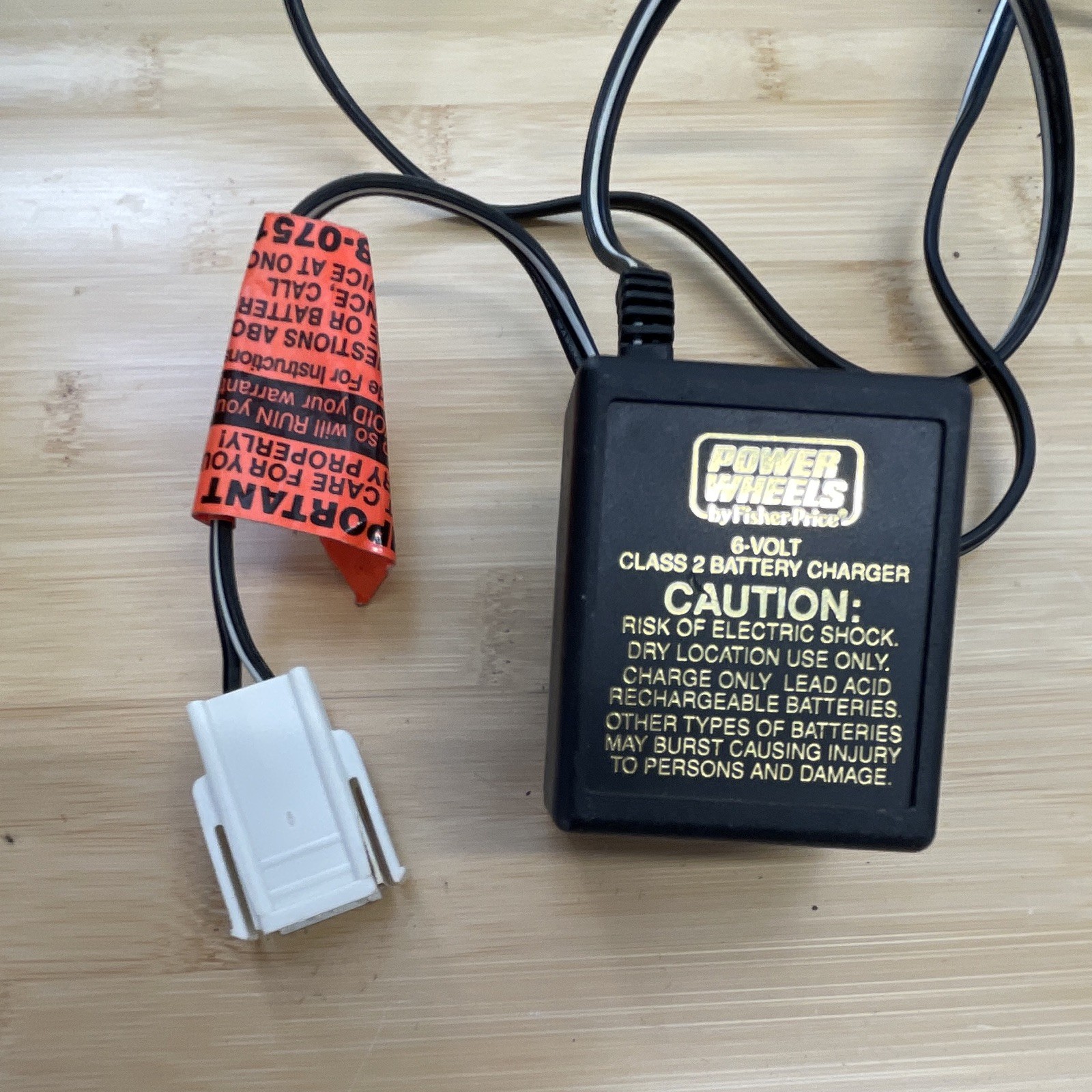 Power Wheels by Fisher-Price 6V Class 2 Battery Charger for Ride-On Toys