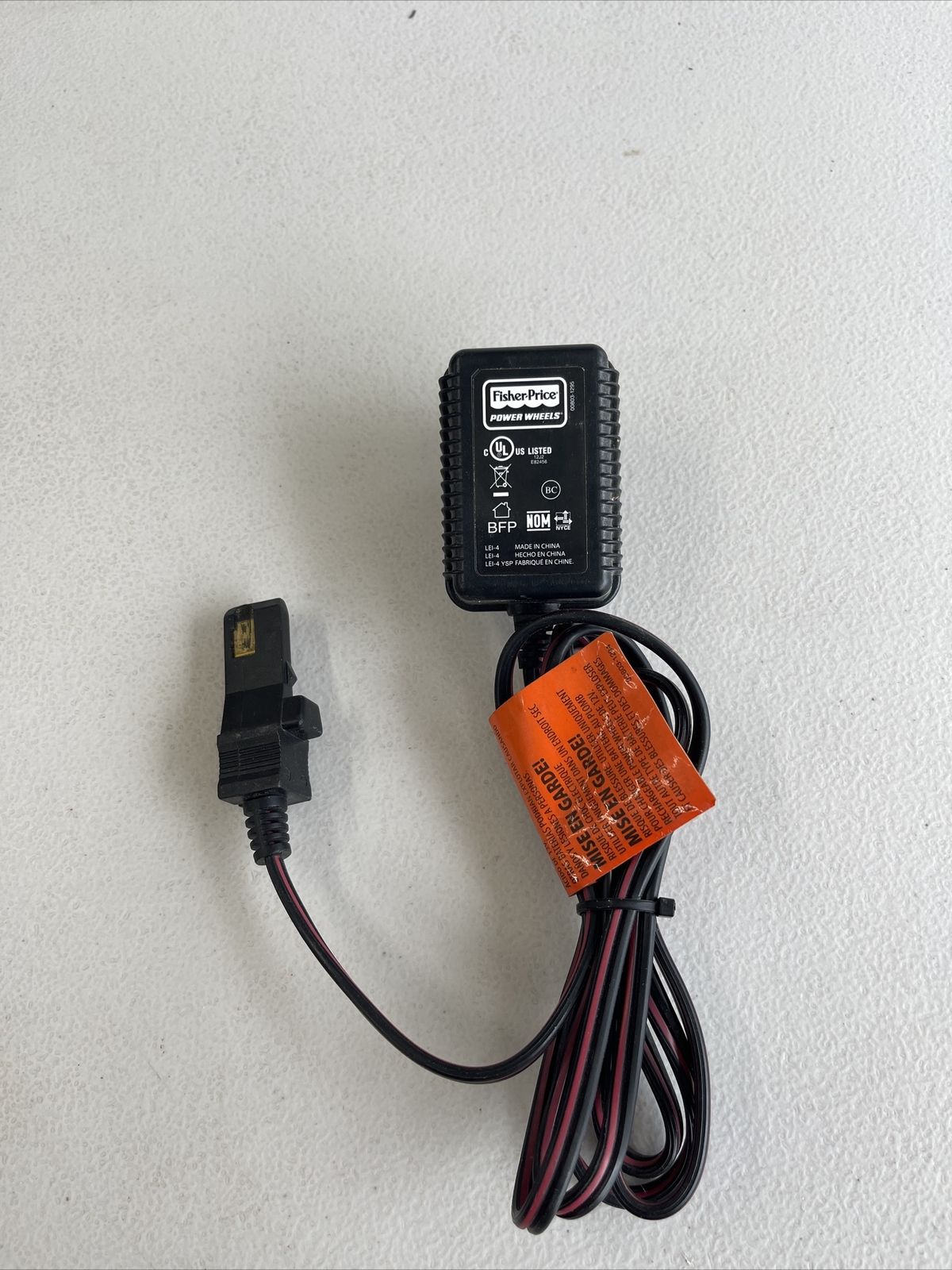 For Power Wheels 00801-1778 12V Battery Charger Fisher Price 6′ cable