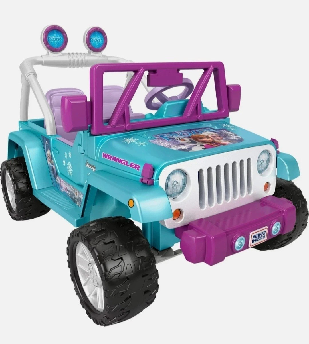 PowerWheels Disney Frozen Jeep Wrangler 12V Battery Powered Ride On Ages 3+ NEW