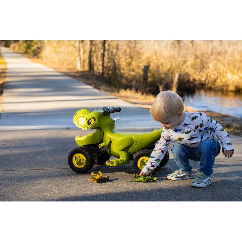 6V T-Rex Ride-On Toy Kids Interactive Dinosaur Sounds Ages 18-36 Months New