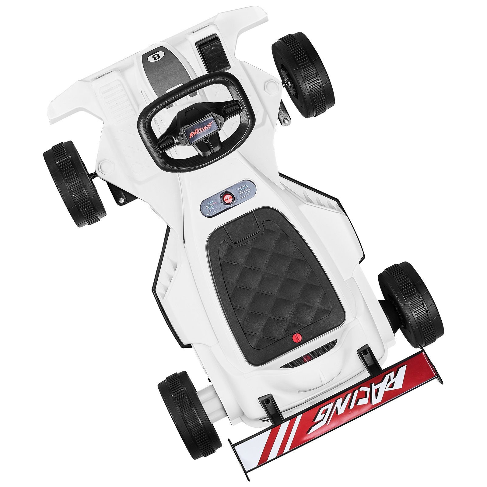 Electric Go Kart, 6V 4.5Ah Battery, Pedal Go Kart Portable Outdoor Race Toy for