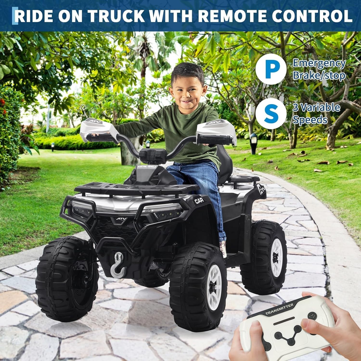 12V Kids Ride on Electric Car Battery Power Off-road UTV w/Remote Control Kids