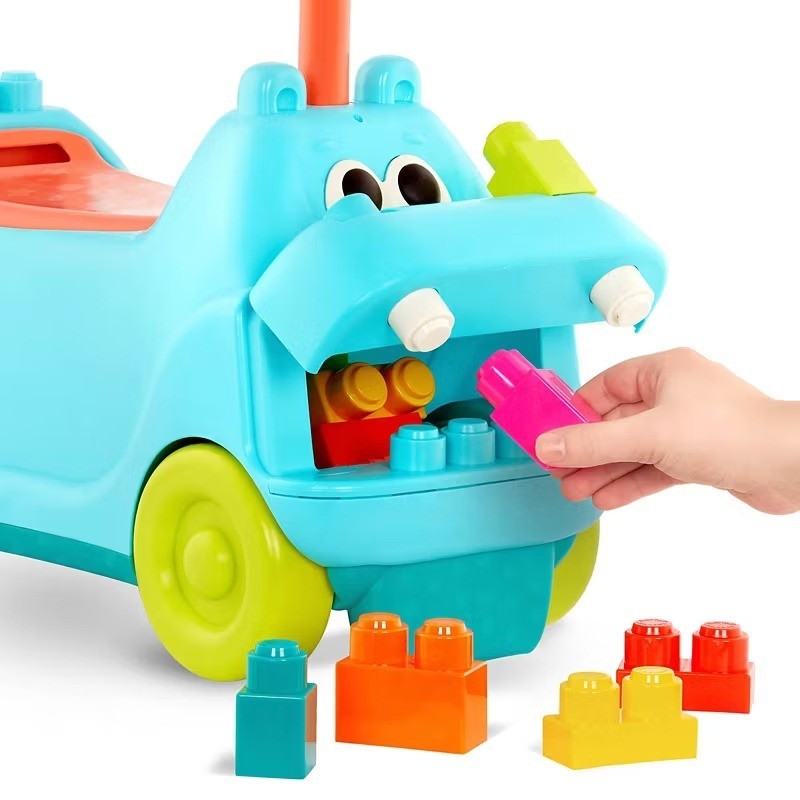 Ride on Toys for Toddlers Kids 1 2 3 year olds with Blocks Ride-on Locbloc Hippo