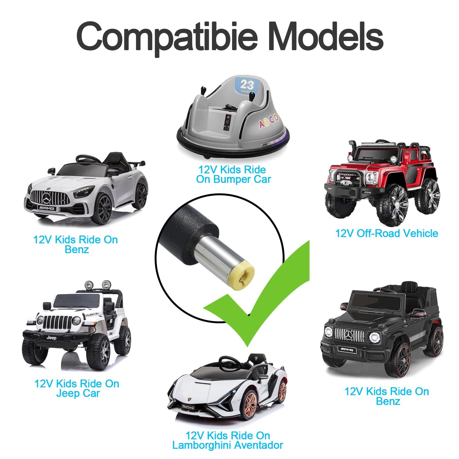 12V Kids Charger for Ride On Car, Various Electric Ride-on Toys Car…