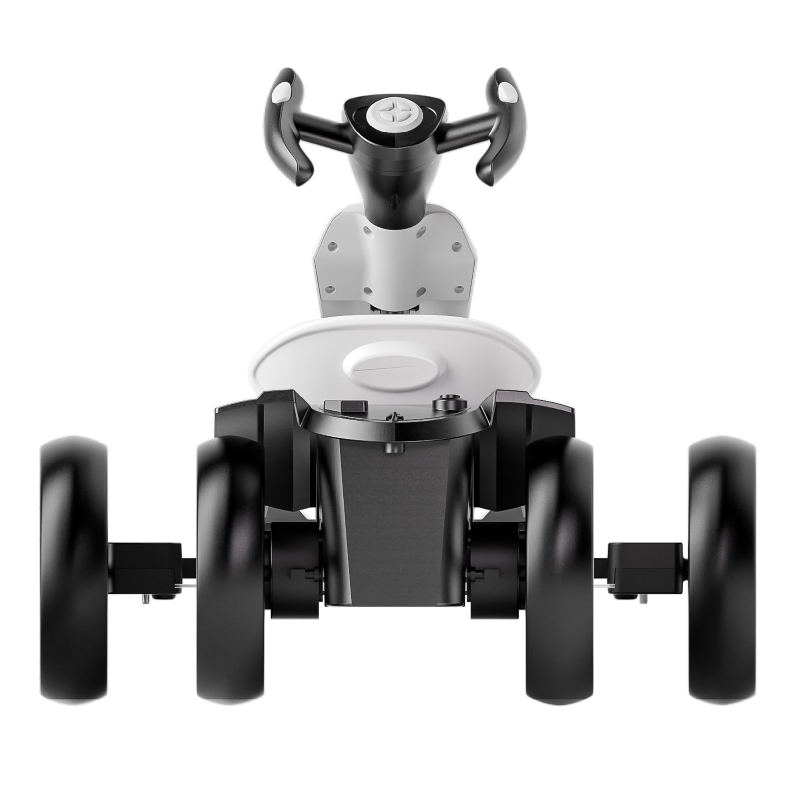 12V Electric Go Kart for Kids Drift Kart Ride on Toy with Adjustable Seat, White