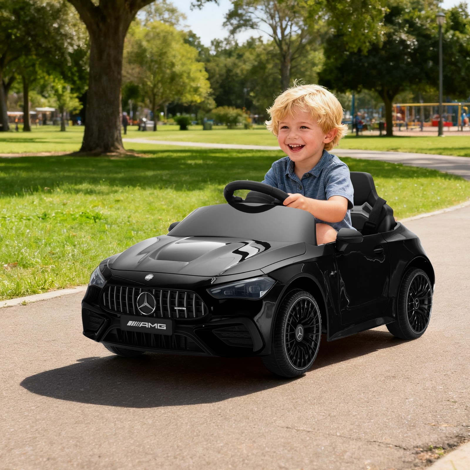 6V Kids Ride On Car Licensed Mercedes-Benz AMG CLE53 w/Remote Control, Music