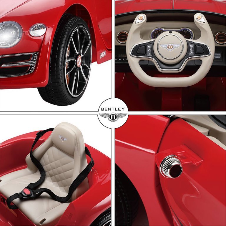12V Kids Ride on Car Battery Powered Electric Toys Bentley Licensed with Remote