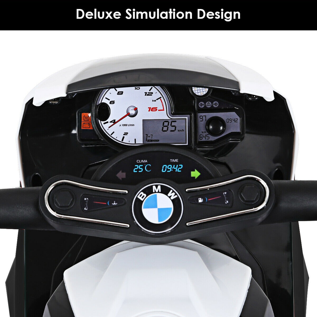 Kids Ride On Motorcycle BMW Licensed 6V Electric 3 Wheels Bicycle w/