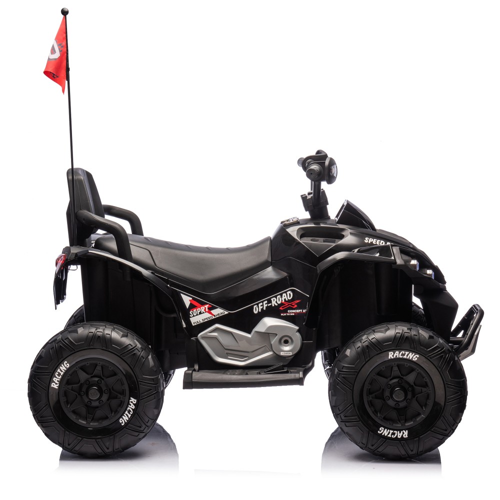 24V Kids Electric ATV with Parent Control Bluetooth Music Lights for Ages 3-12