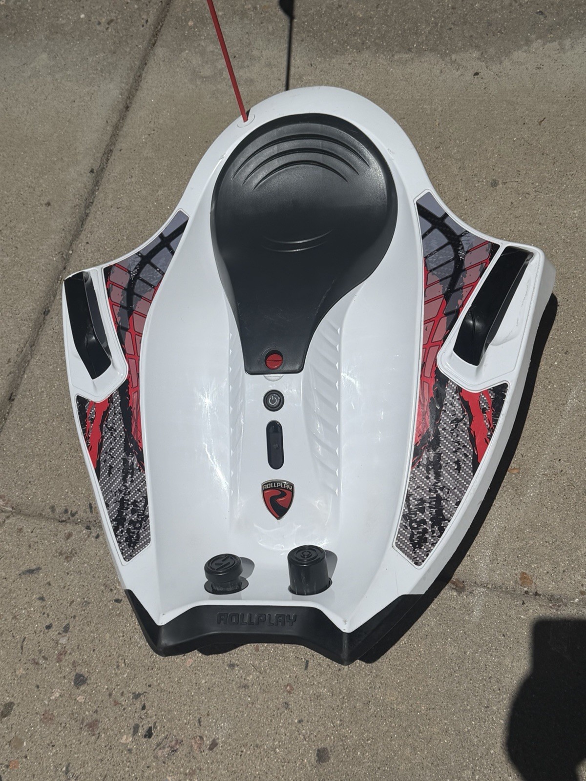 Rollplay Nighthawk 12V Battery-Powered Ride-On Toy, White/black/red