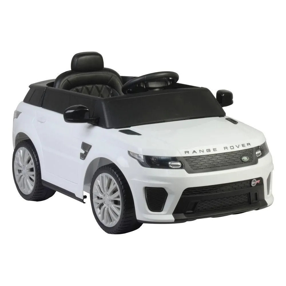 BEST RIDE ON CARS FOR KIDS 12V RANGE ROVER LICENSED BATTERY POWERED – WHITE