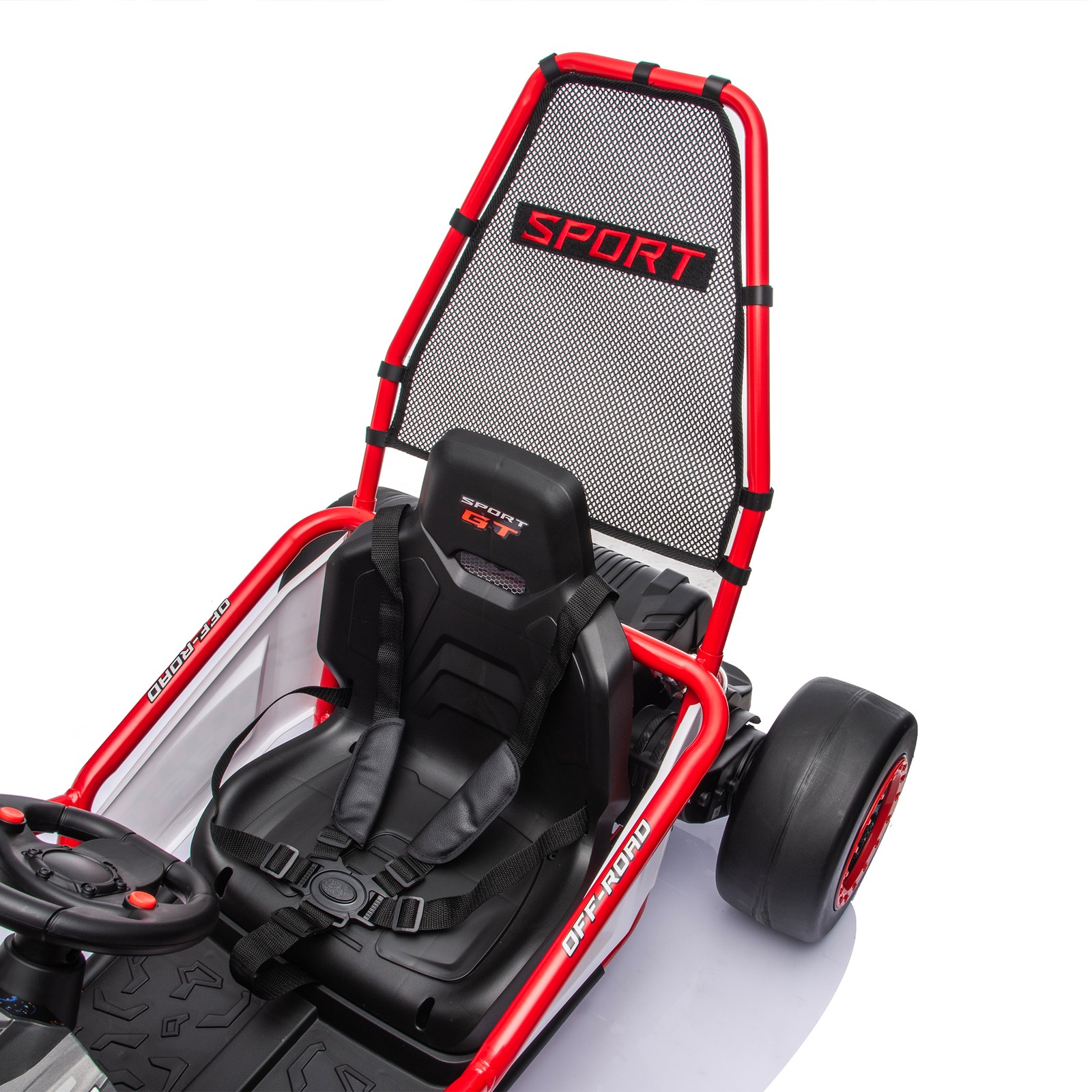 24V 400W Electric Ride on Toy,Crazy Go Cart Drift Car 5-7.5 MPH for Kids 6-12