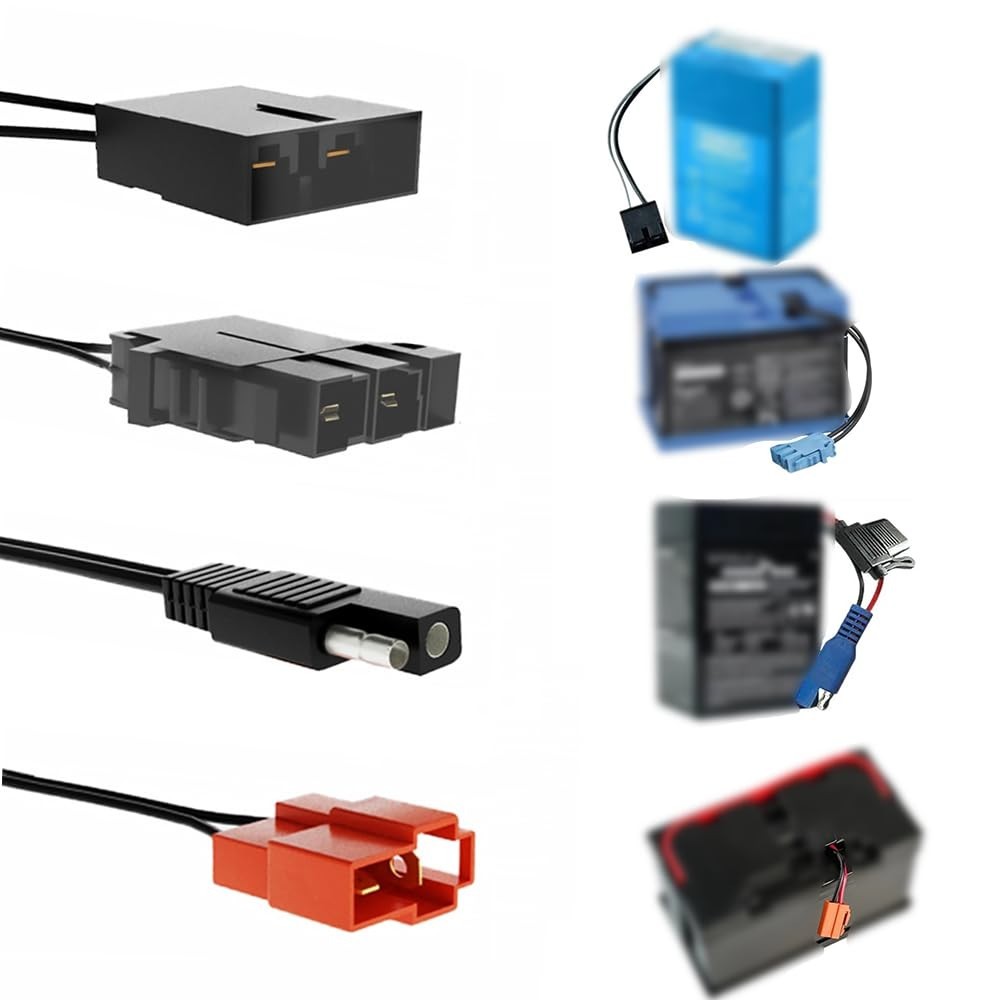 12V Multi-Function Charger for Kids Ride-On Cars, Power Wheels Adapter, LED Ligh