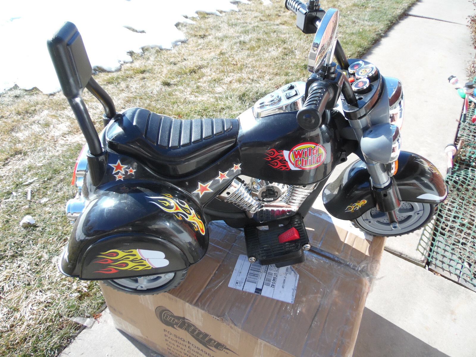 Black Lil’ Rider Battery Powered Three Wheeler Ride on Toy Ages 2-5 Yrs 3325