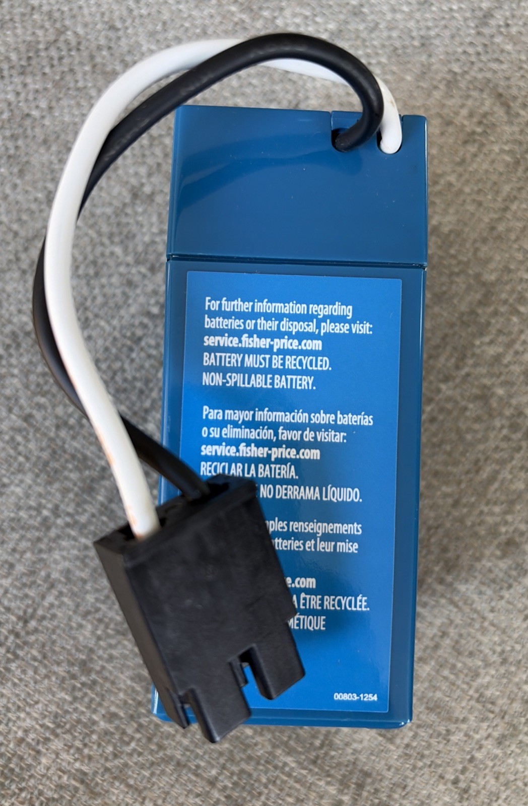 Power Wheels Fisher Price P6828 6v 6 Volt Battery Replacement NEW In BOX Toy Car
