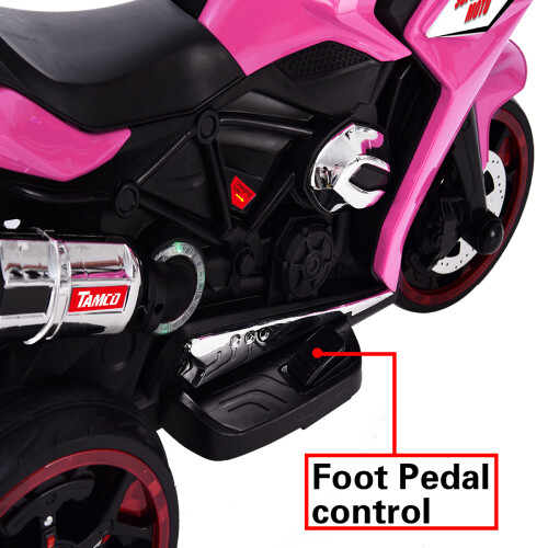 Boy Girl Kids Ride On Dirt Bike 12V Electric Motorcycle Child 3 Wheels Pink RED